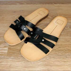Dolce Vita Size 8 Cait Slide Leather Sandals